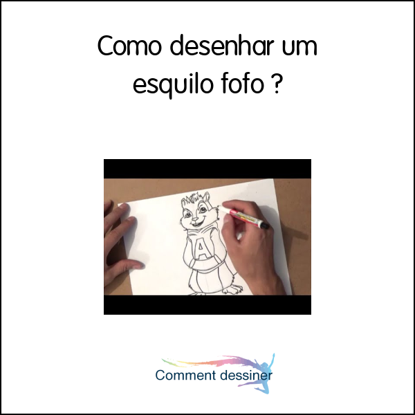 Como desenhar um esquilo fofo